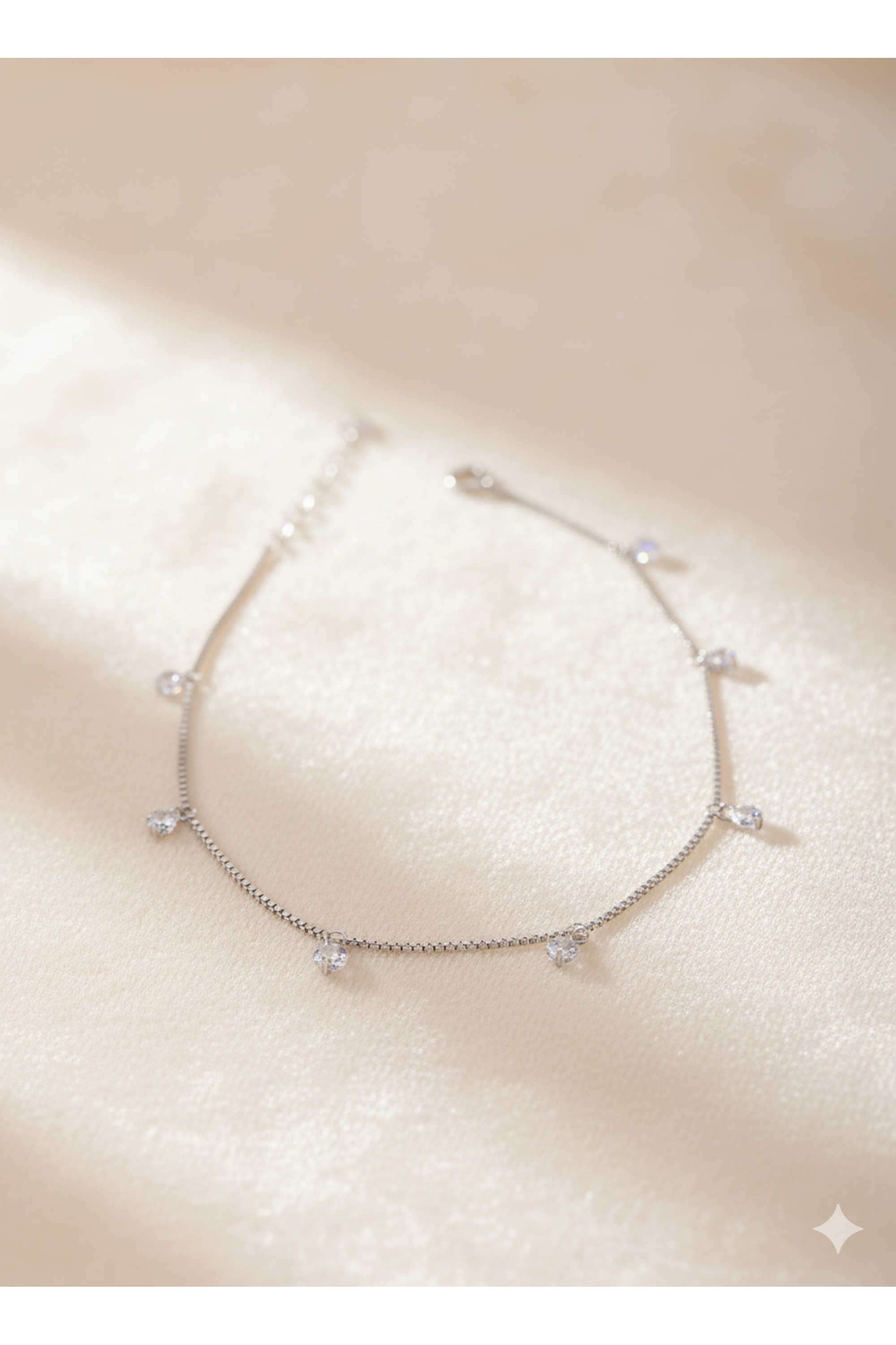 Diamond-Dewdrop-Chain-Anklet