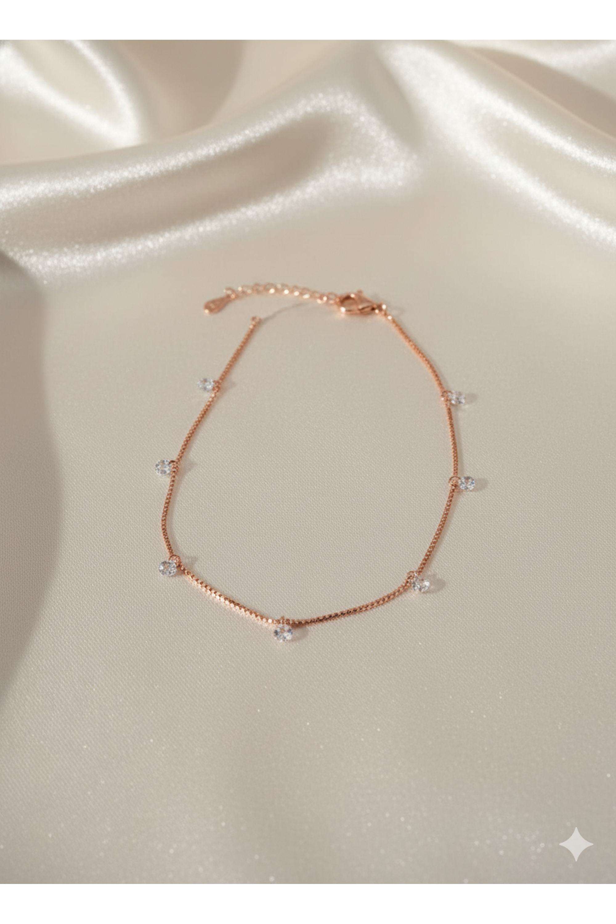 Silver-Lobster-Claw-Fusion-Wear-Women-Golden-Dune-Charm-Anklet