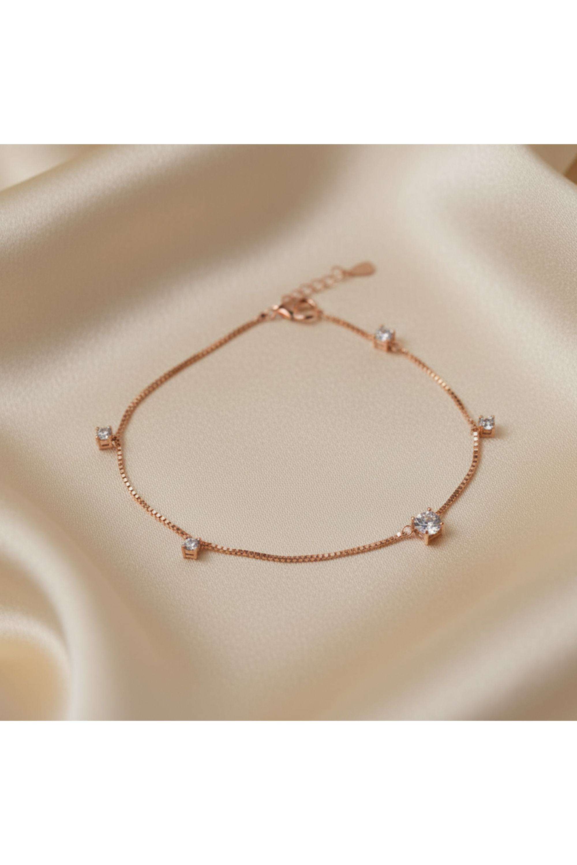 Silver-Spring-Ring-Fusion-Wear-Women-Rose-Shimmer-Anklet