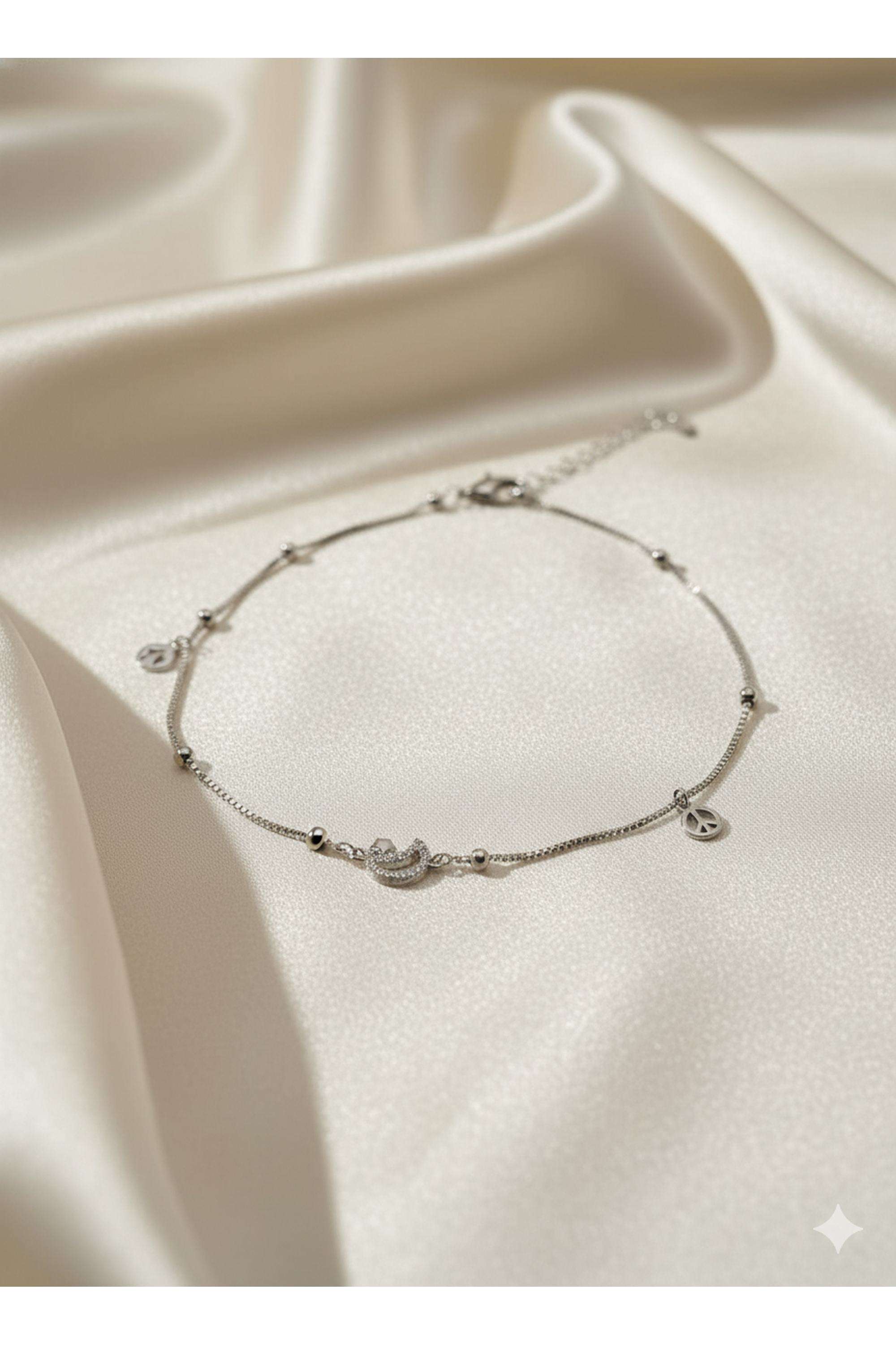 Silver-Spring-Ring-Fusion-Wear-Women-Pearl-Essence-Anklet