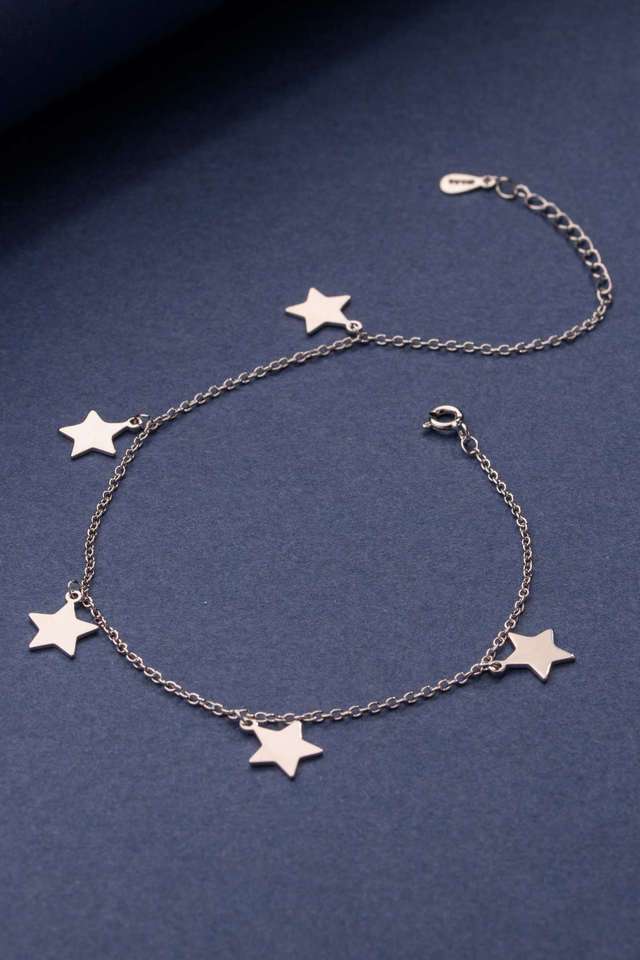 Five-Star-Silver-Anklet