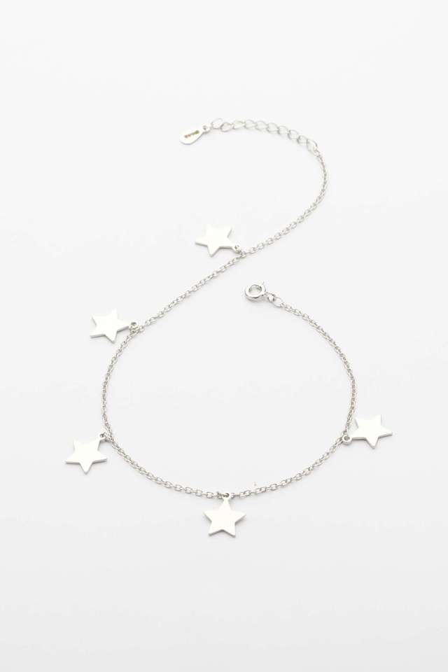 Five-Star-Silver-Anklet