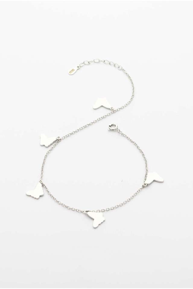 Butterfly-Silver-Anklet