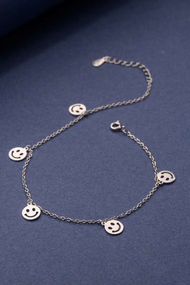 Silver-Smily-Anklet