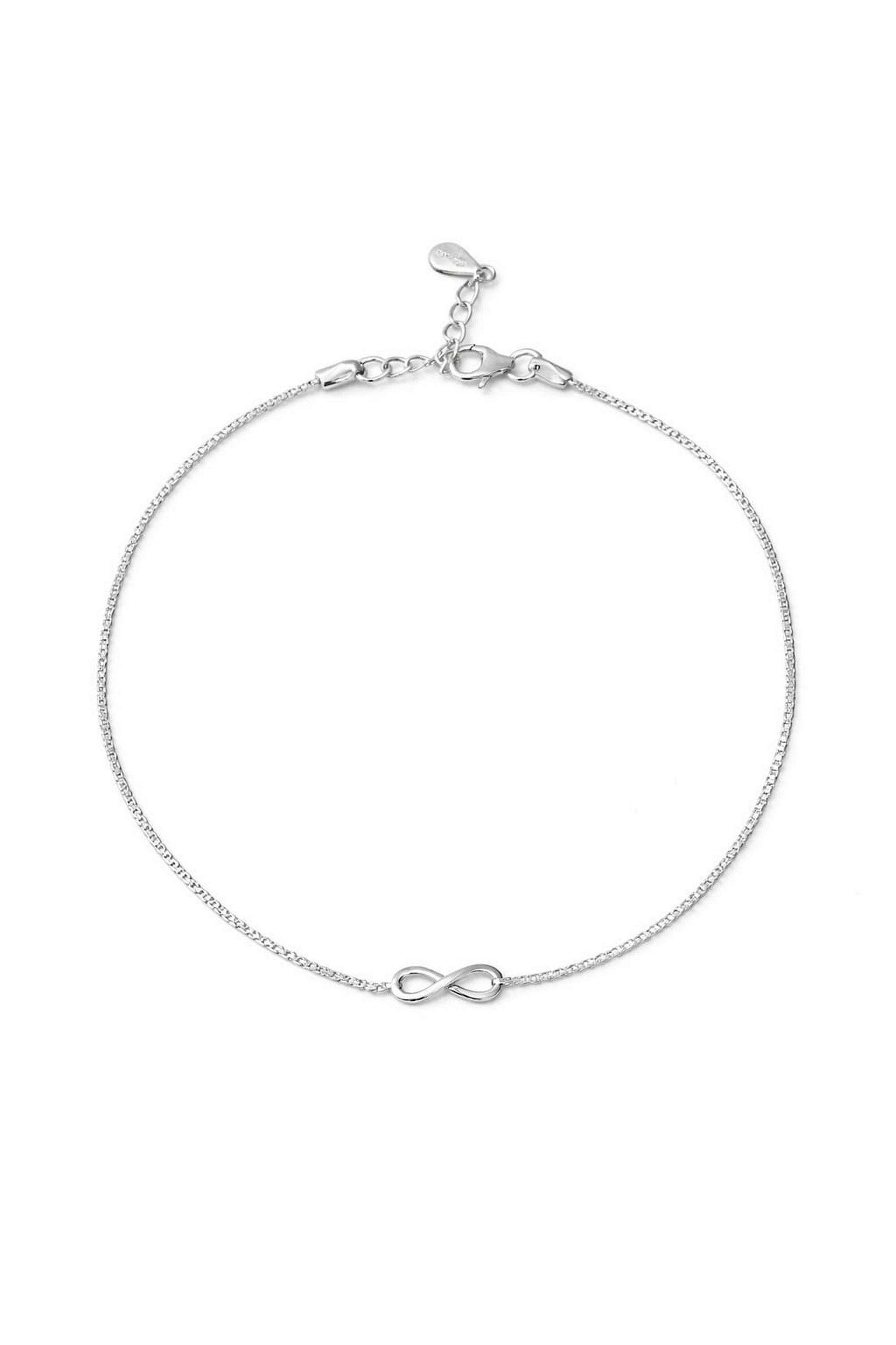 Silver-Lobster-Claw-Fusion-Wear-Women-Velvet-Shine-Anklet
