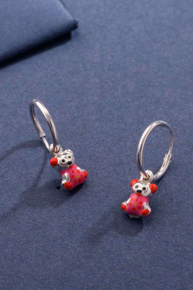 Silver-Dog-Girls-Earrings