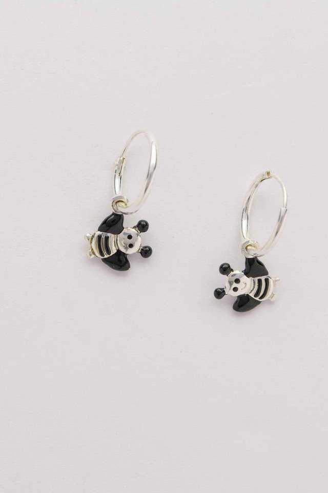 Silver-Panda-Girls-Earrings