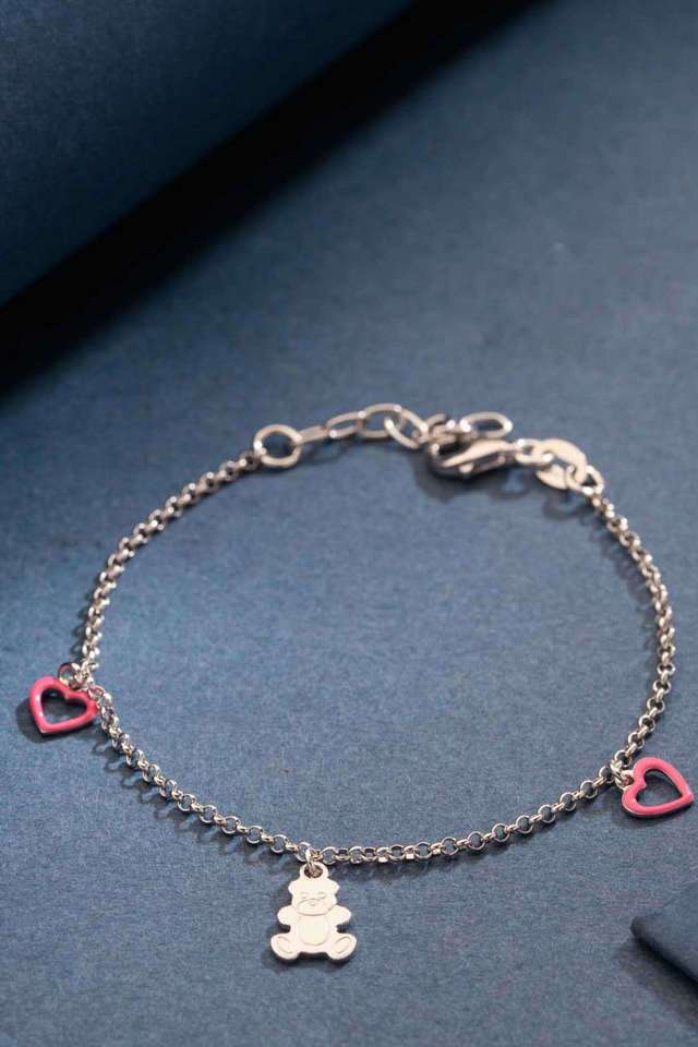 Teddy-Bear-Silver-Bracelet