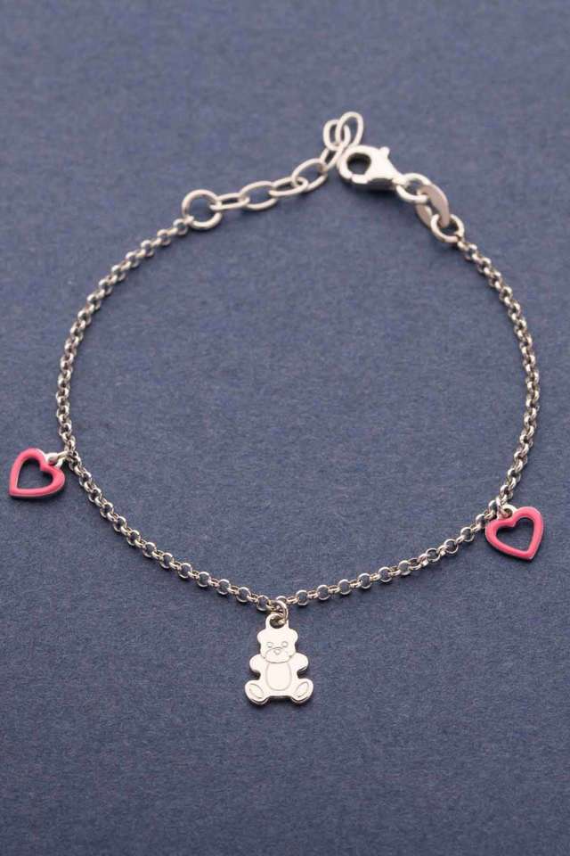 Teddy-Bear-Silver-Bracelet