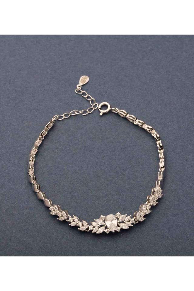 Leaf-Bloom-Silver-Bracelet
