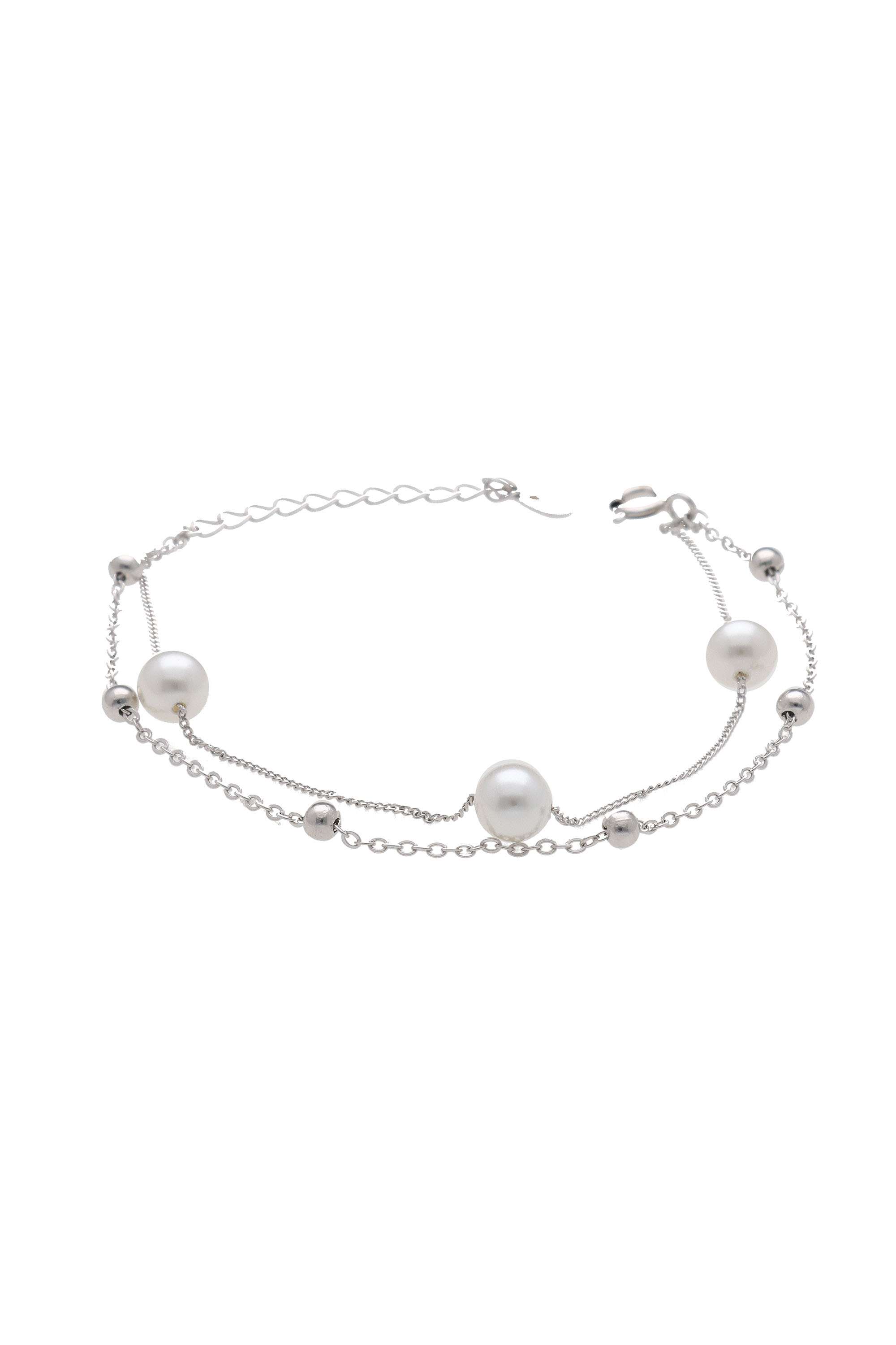 Silver-Casual-Wear-Women-Blush-Bloom-Bracelet