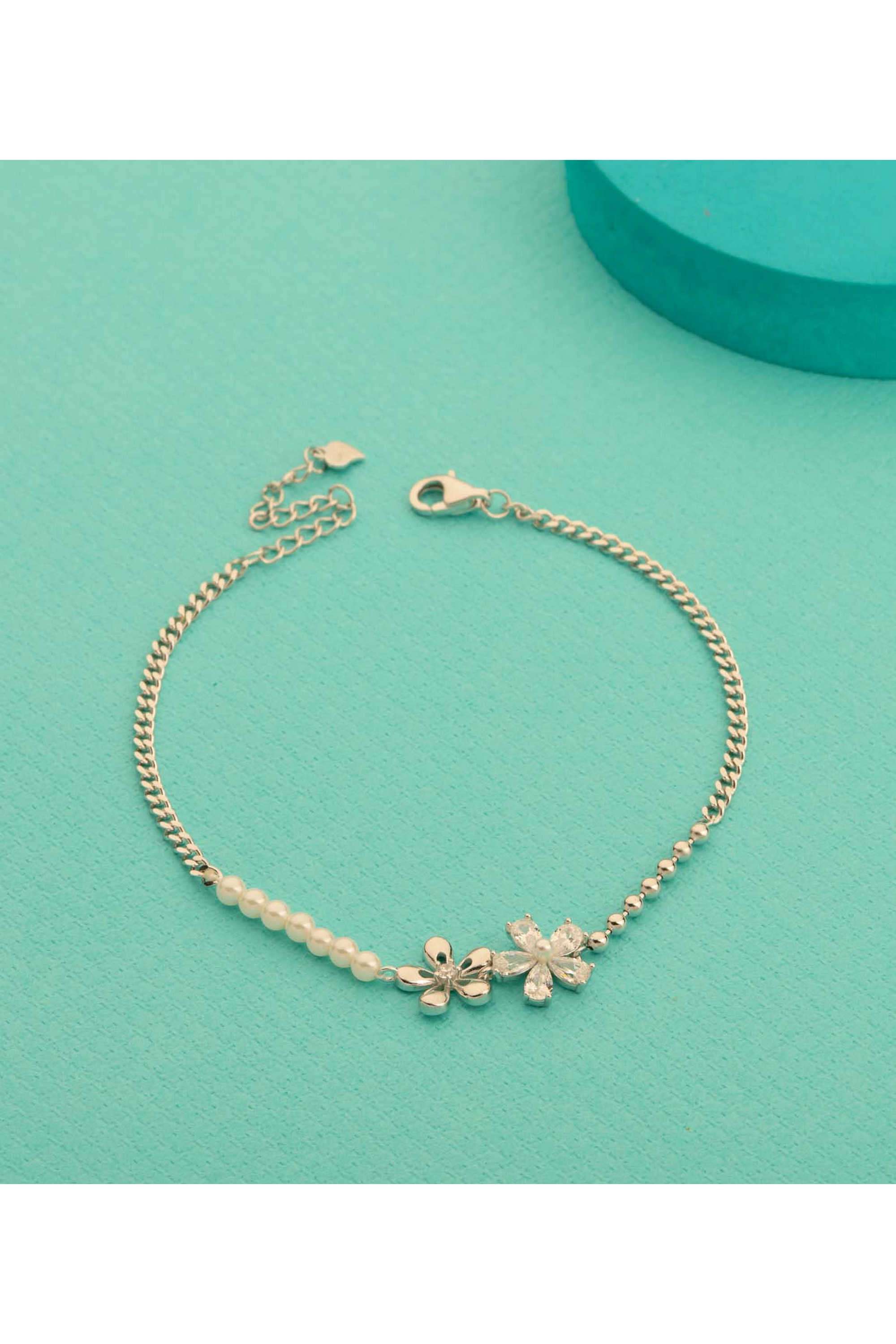 Silver-Casual-Wear-Women-Ocean-Mist-Bracelet