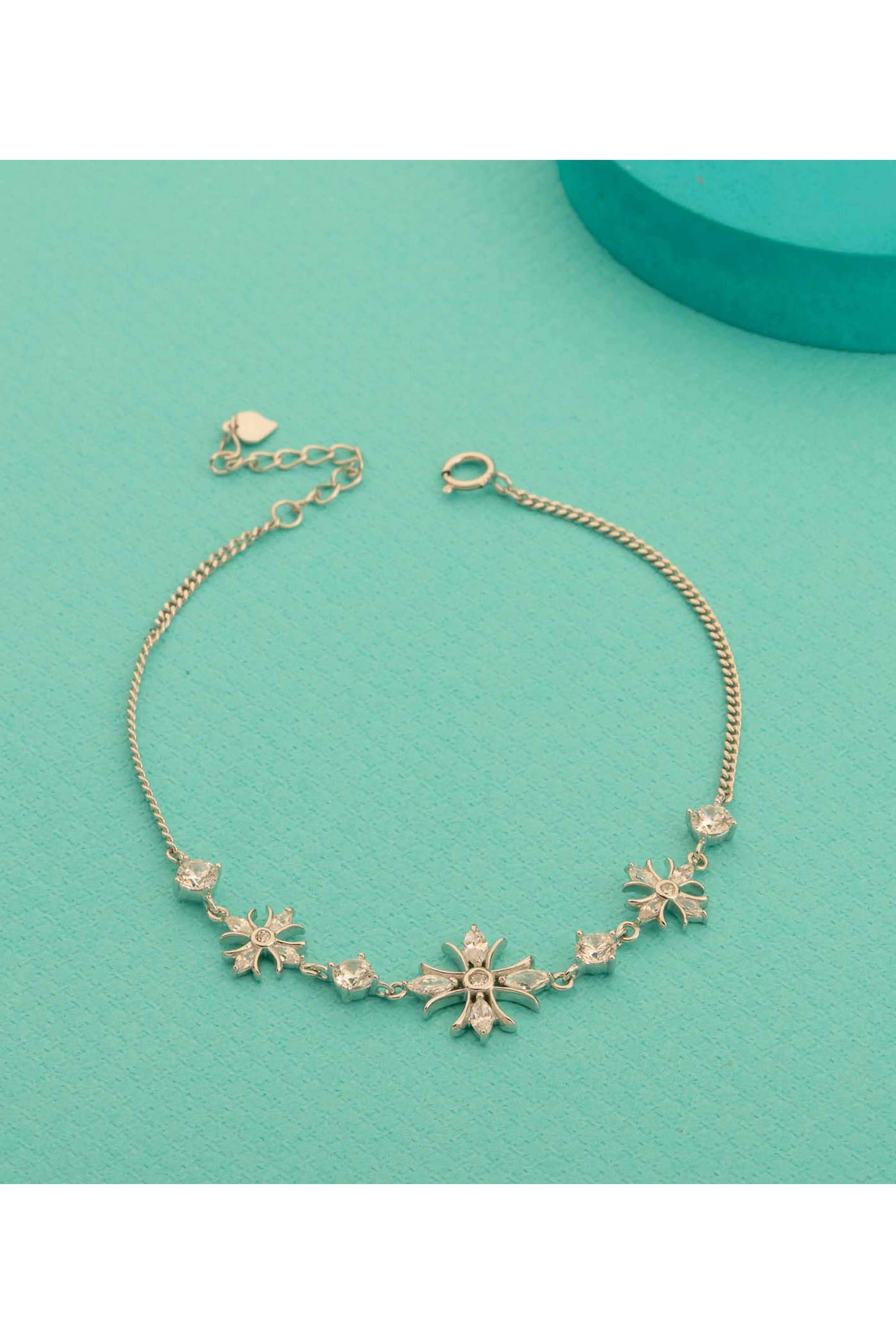 Silver-Casual-Wear-Women-Eternal-Shine-Bracelet