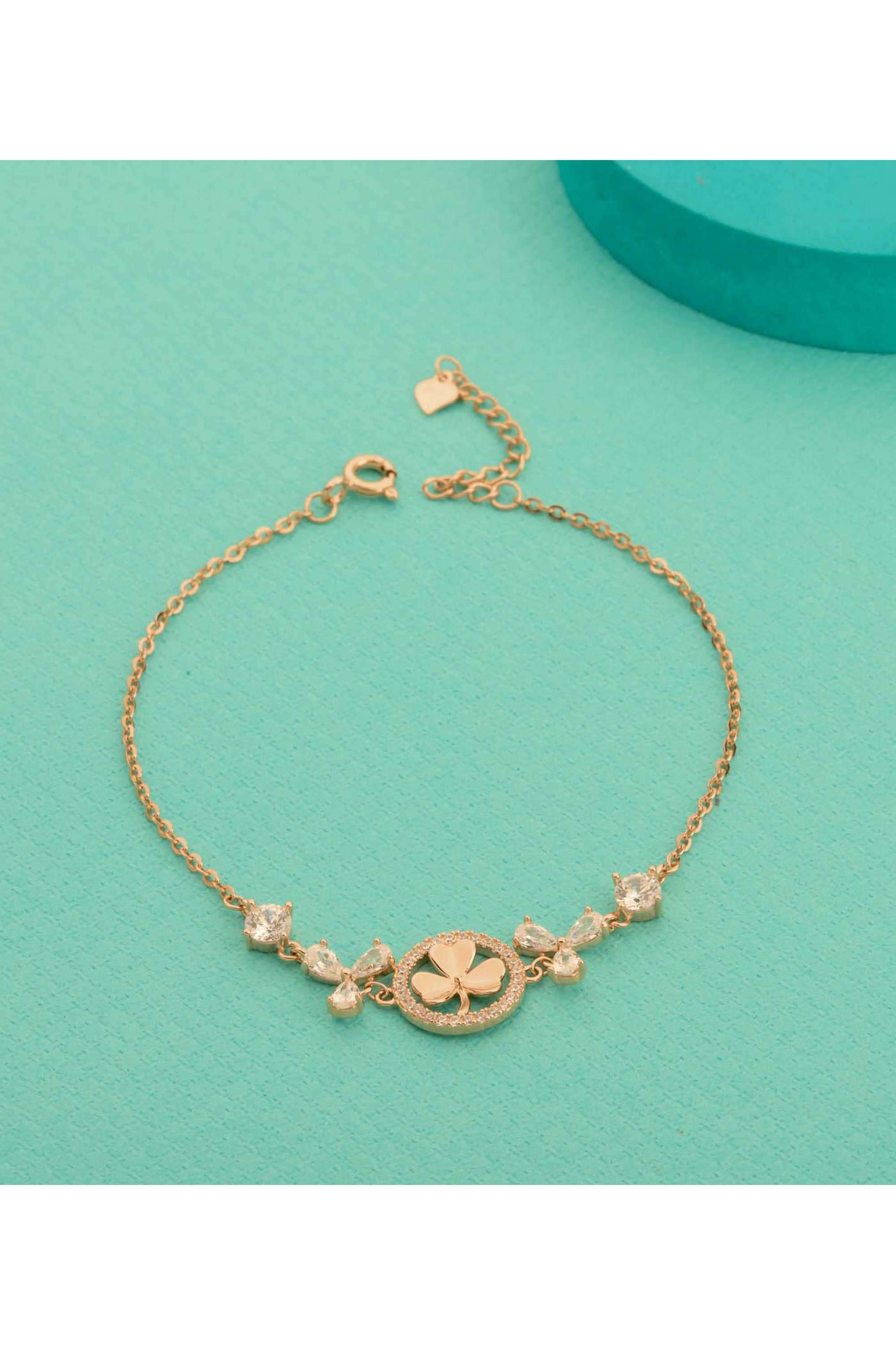 Silver-Casual-Wear-Women-Blossom-Grace-Bracelet