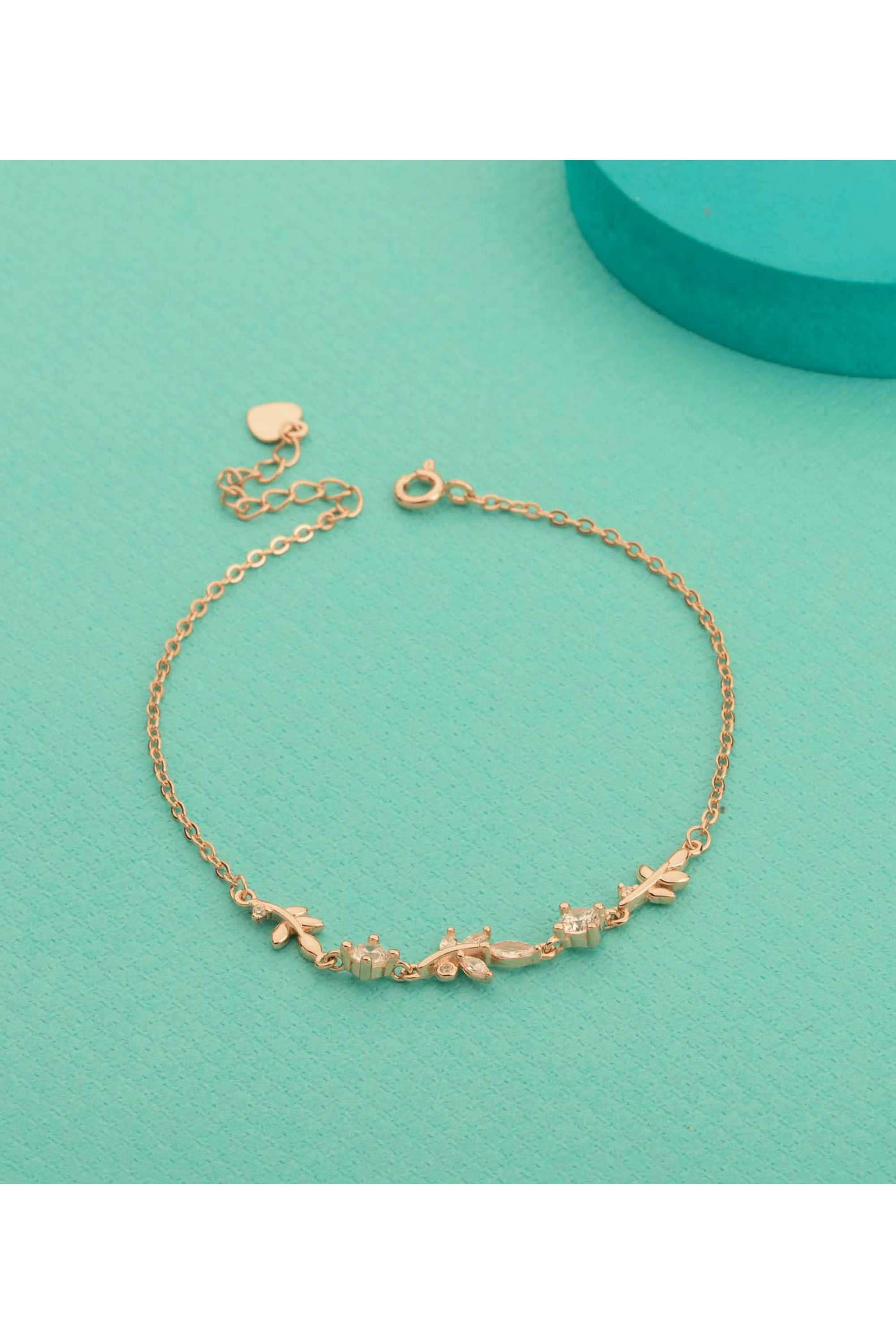 Silver-Casual-Wear-Women-Jewel-Of-Dawn-Bracelet