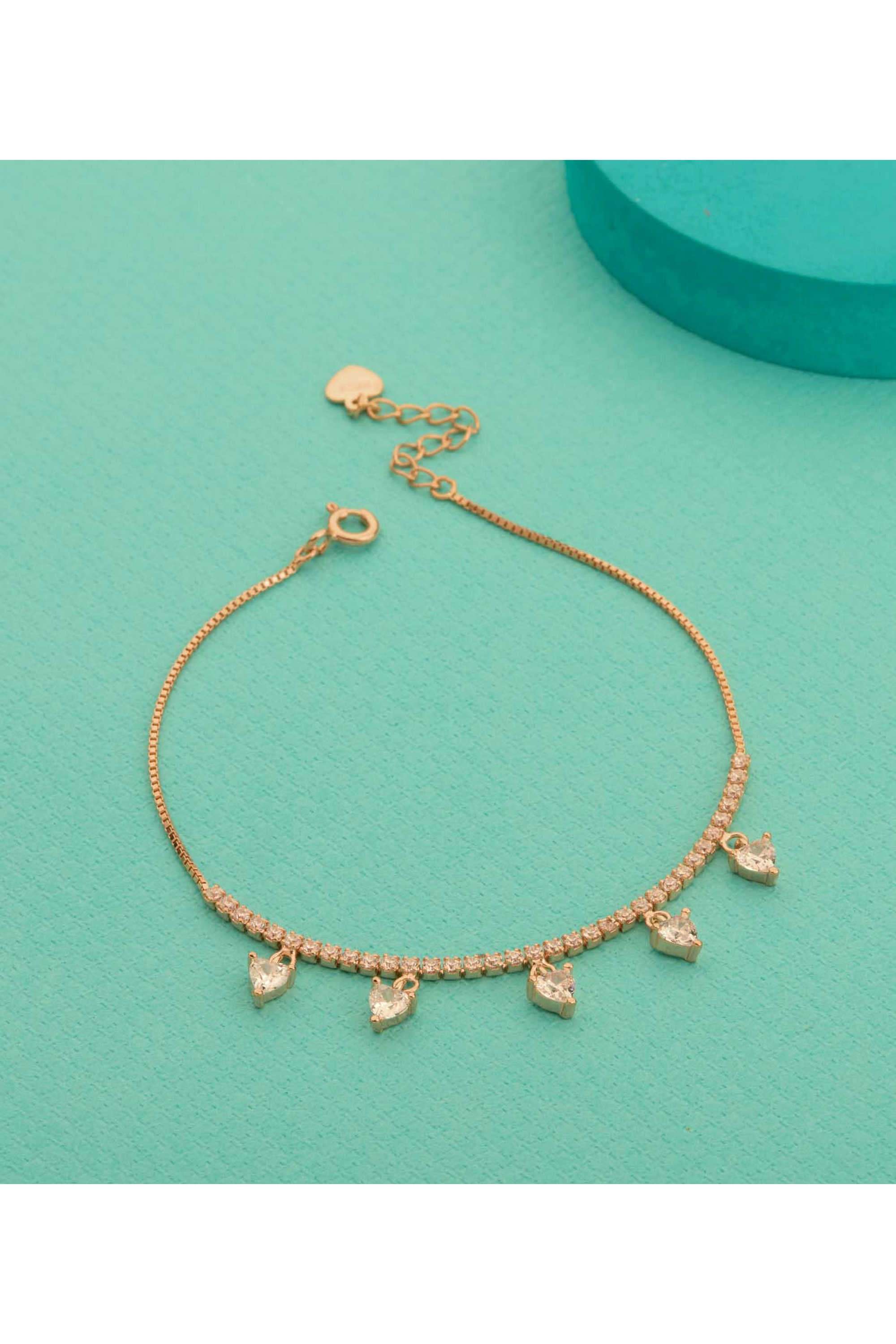 Silver-Casual-Wear-Women-Golden-Horizon-Bracelet