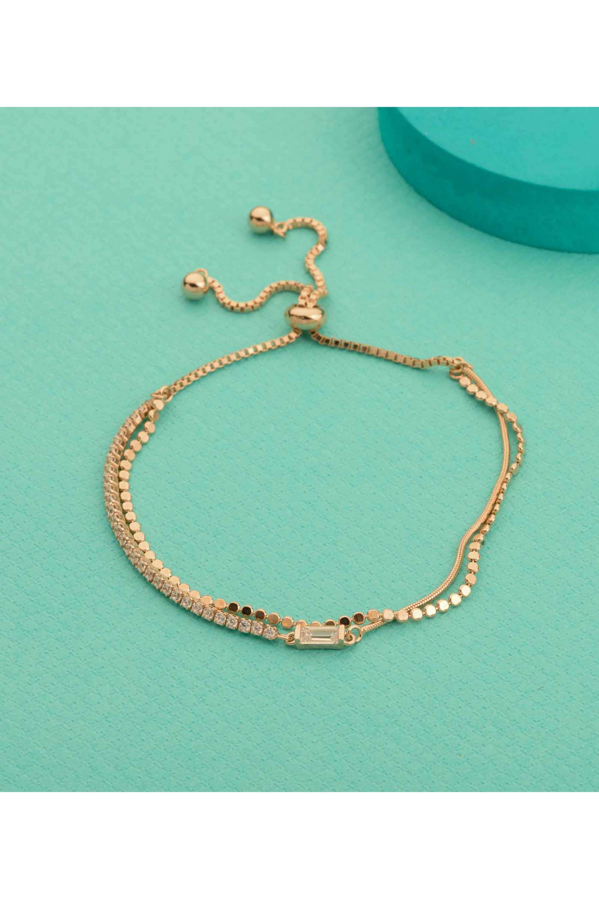 Silver-Casual-Wear-Women-Sparkling-Bliss-Bracelet