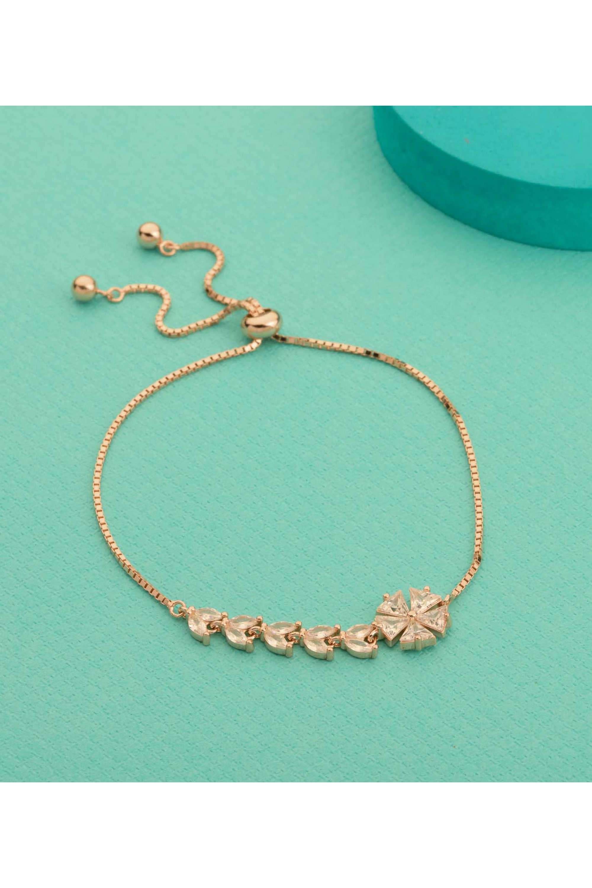 Silver-Casual-Wear-Women-Infinity-Shine-Bracelet