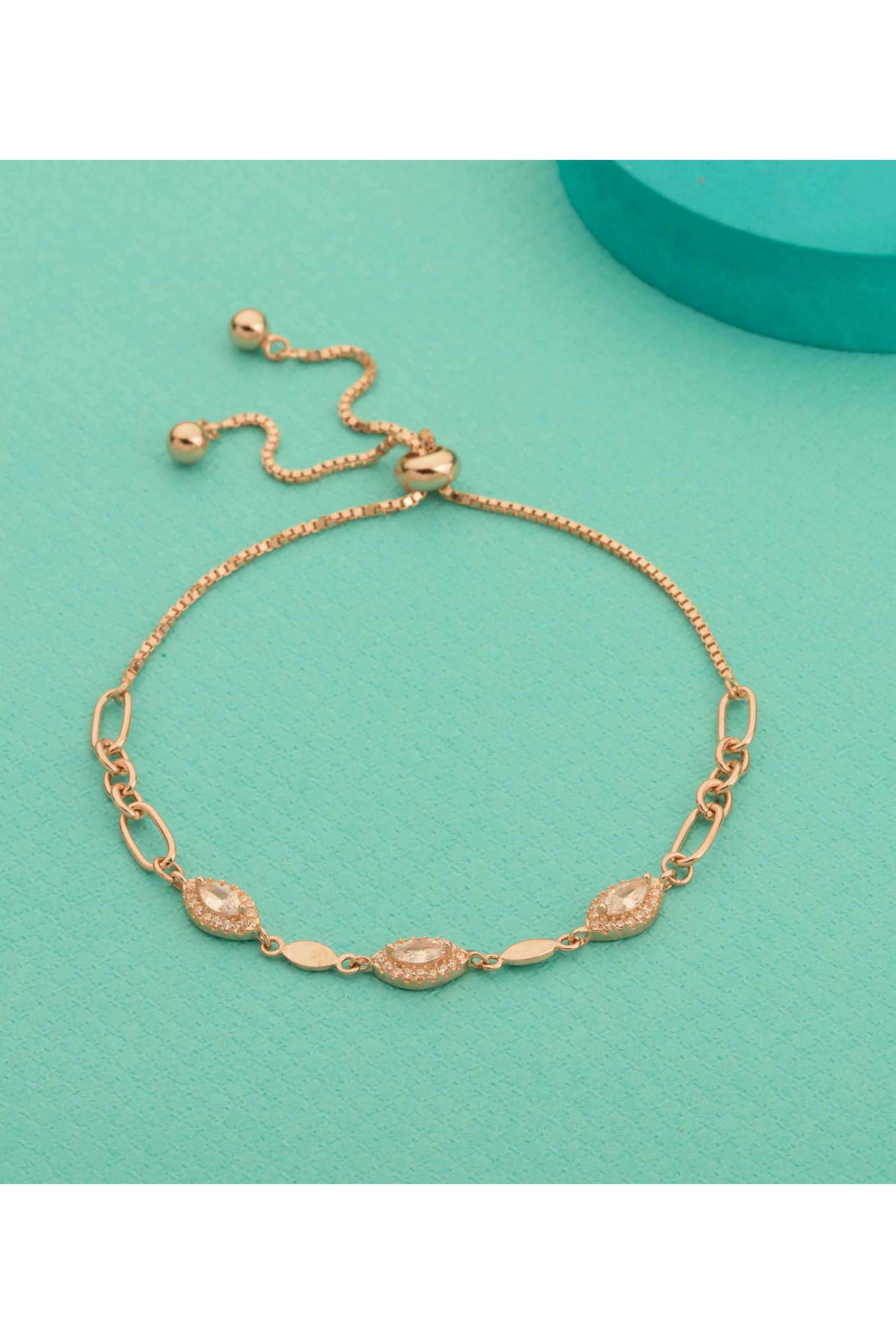 Silver-Casual-Wear-Women-Jewel-Of-Eternity-Bracelet