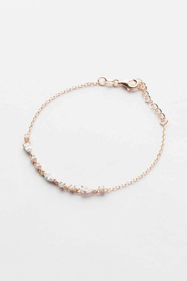 Silver-Chain-Of-Tiny-Gems-Bracelet