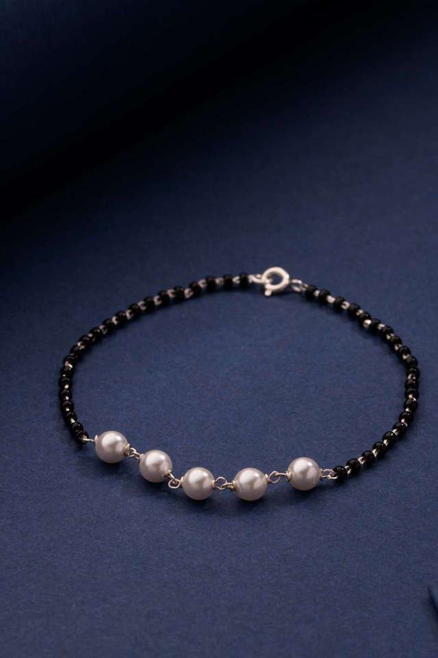 Silver-Black-Bond-Bracelet