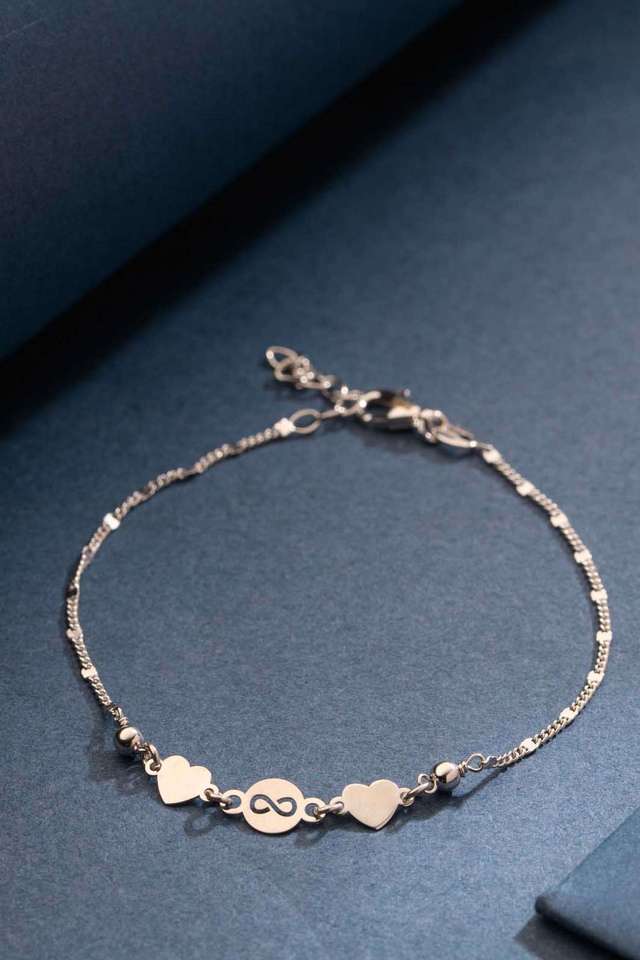 Silver-Two-Heart-Infinte-Symbol-Chain-Bracelet