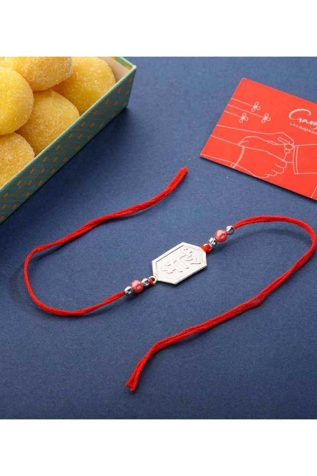 Beautiful-Silver-Rakhi---Engraved-Bhai-Rakhi-Edition-Rakhi