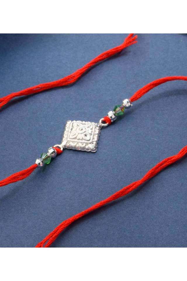 Beautiful-Silver-Rakhi---Diamond-Inspired-Petals-Edition-Rakhi