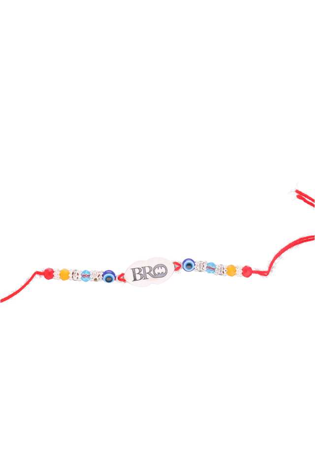 Stylish-Silver-Ethnic-Bro-Engraved-Rakhi