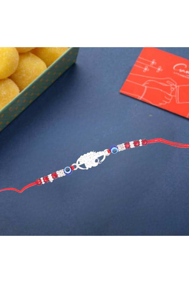 Stylish-Silver-Ethnic-Super-Bro-Rakhi