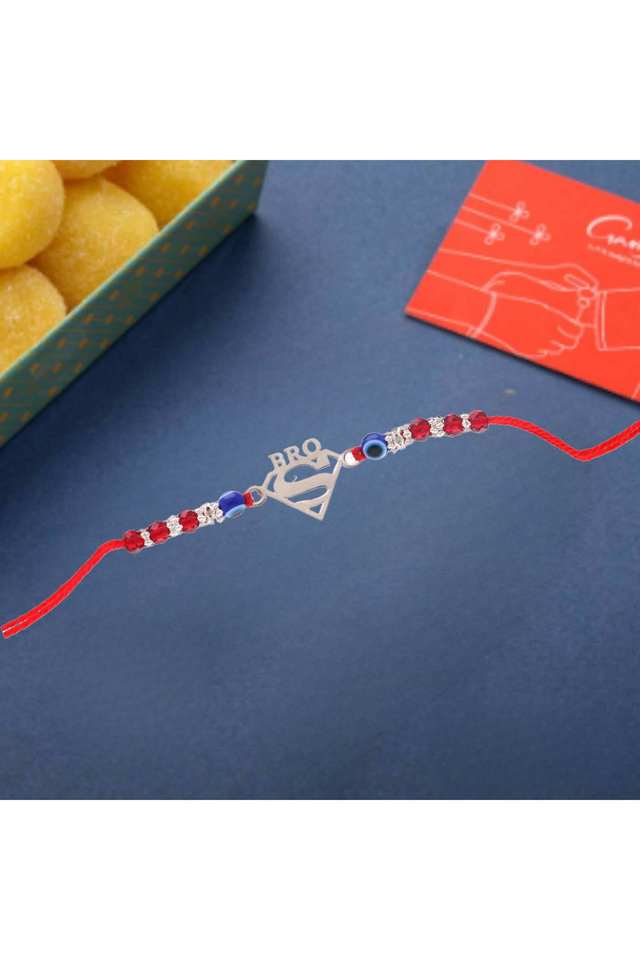 Stylish-Silver-Ethnic-Superman-Bro-Rakhi