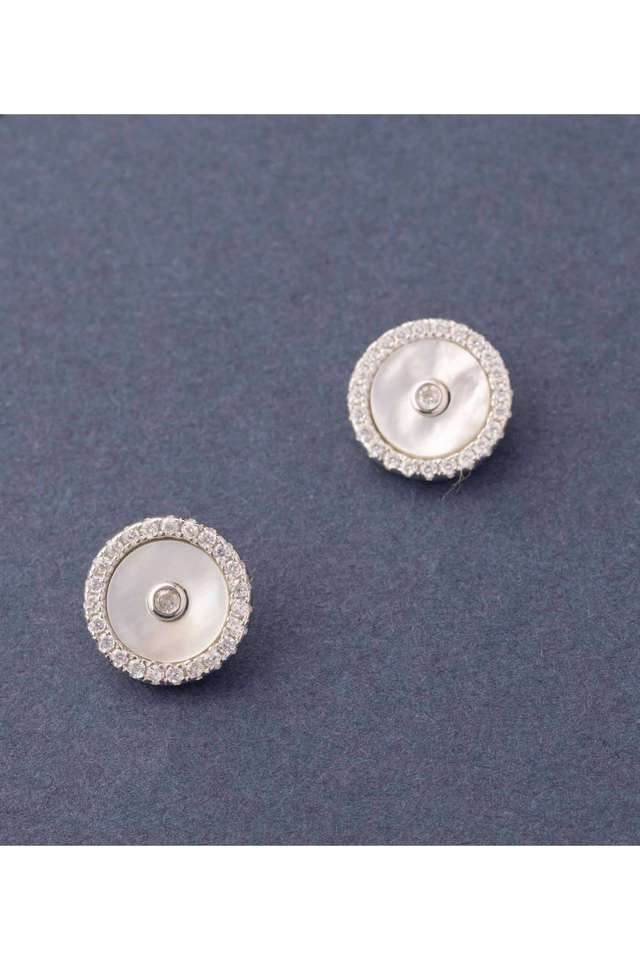 American-Diamond-Sterling-Silver-Western-Earrings