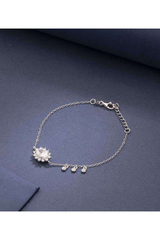 Silver-Floral-Bracelet