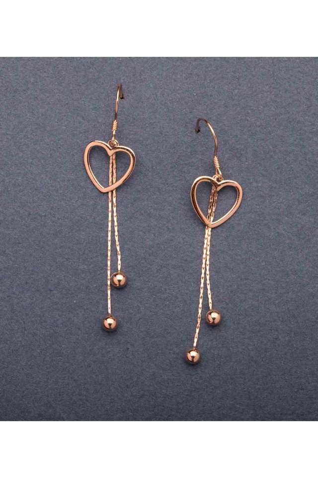 Sterling-Silver-Heart-Threader-Earrings---Rose-Gold