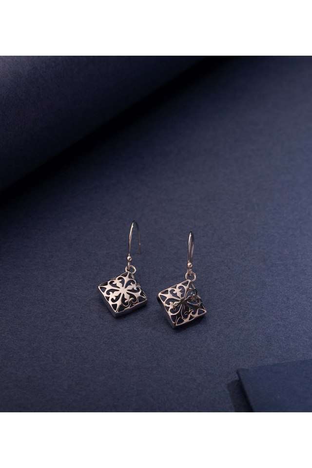 Silver-Square-Stud-Earrings