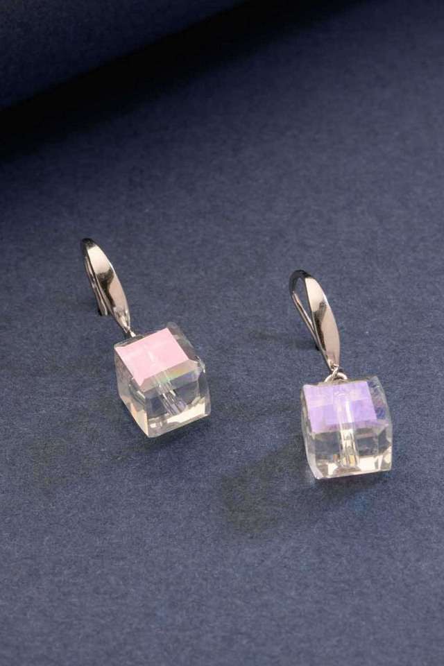 Austrian-Crystal-Cube-Drop-Dangle-Earrings-For-Women