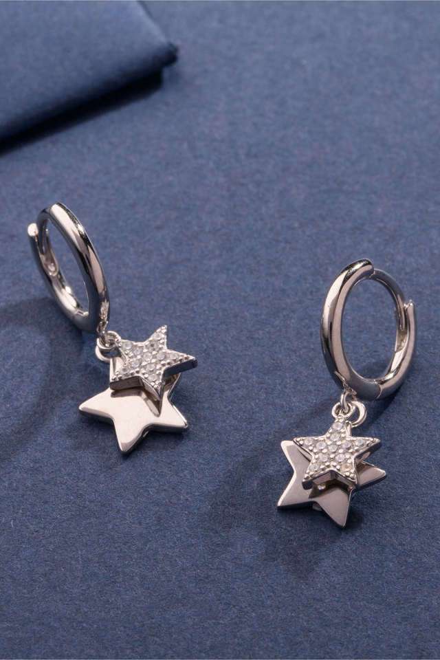 Silver-Star-Earrings