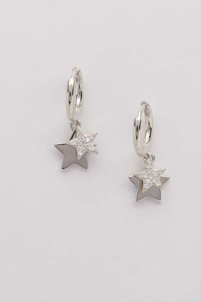 Silver-Star-Earrings