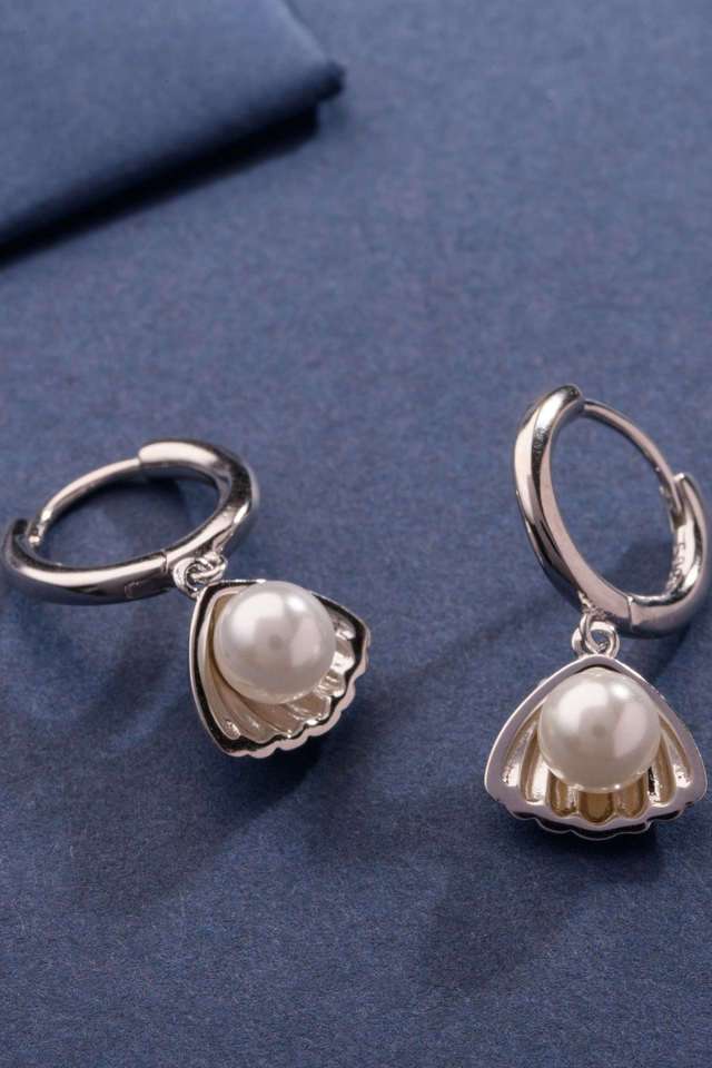 Silver-Sea-Shell-Earrings