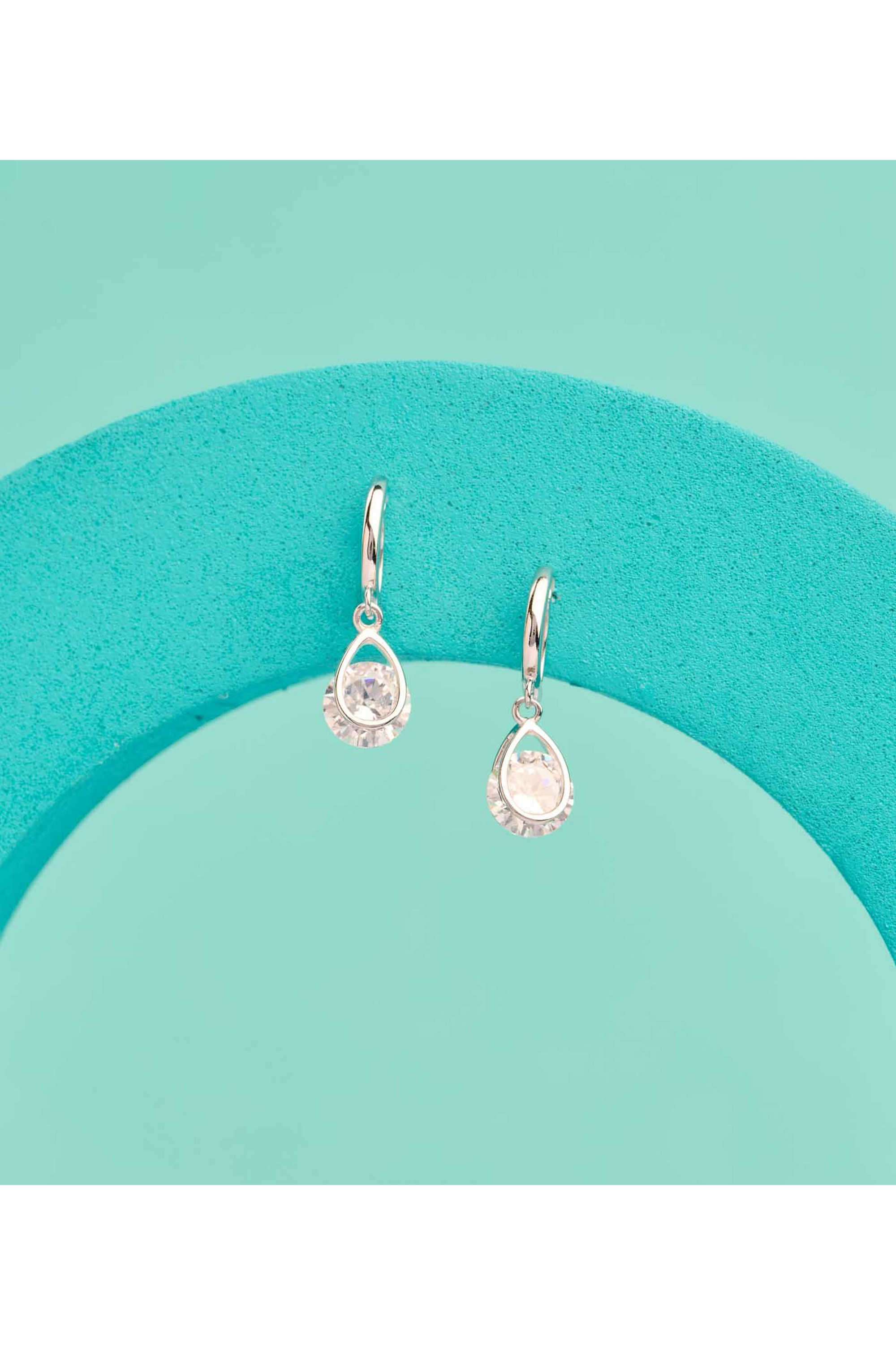 Silver-Casual-Wear-Women-Starry-Halo-Earrings