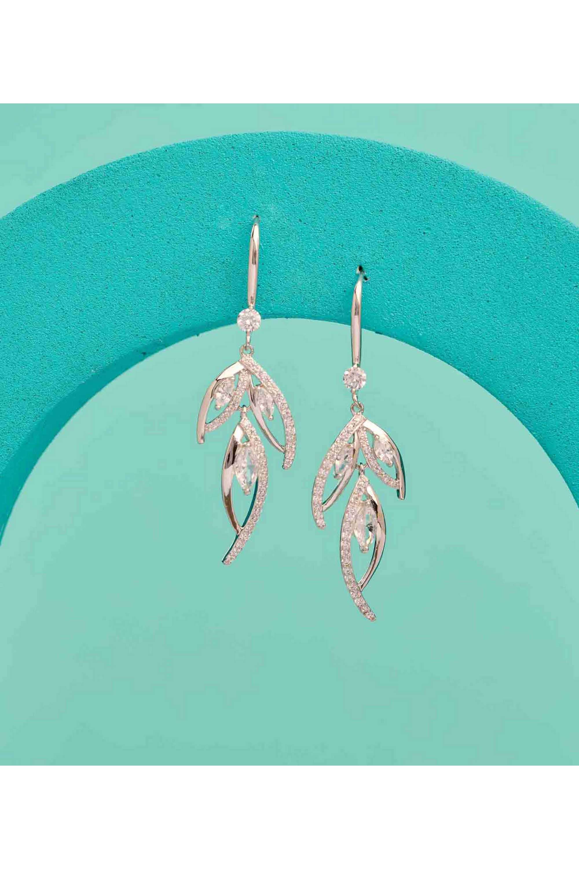 Silver-Casual-Wear-Women-Eternal-Grace-Earrings