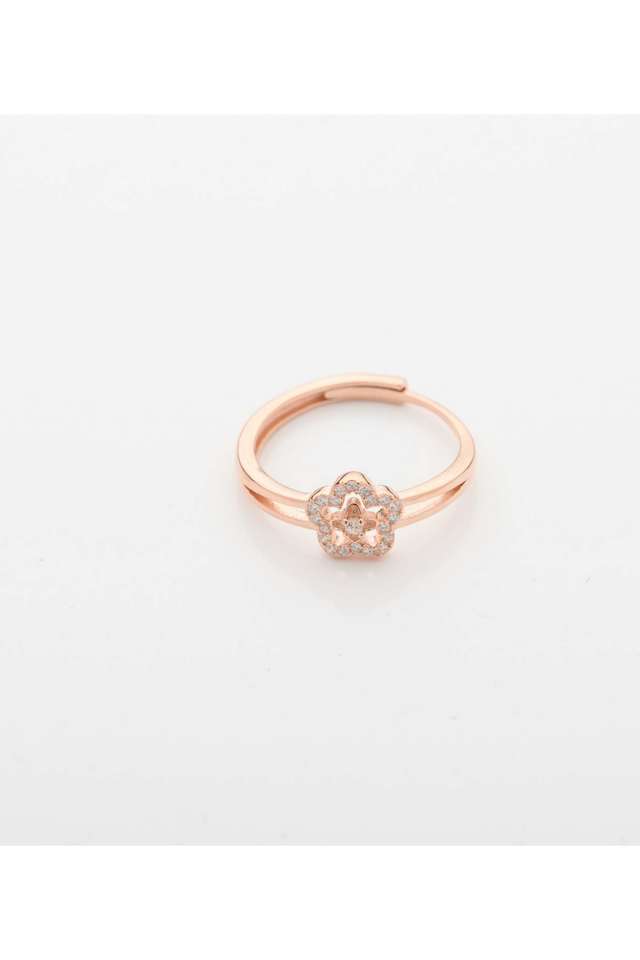 Beautiful-Eligant-Rose-Gold-Flower-Ring