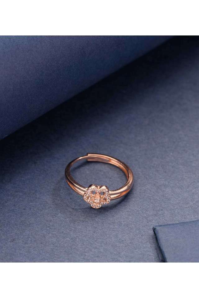 Beautiful-Eligant-Rose-Gold-Flower-Ring