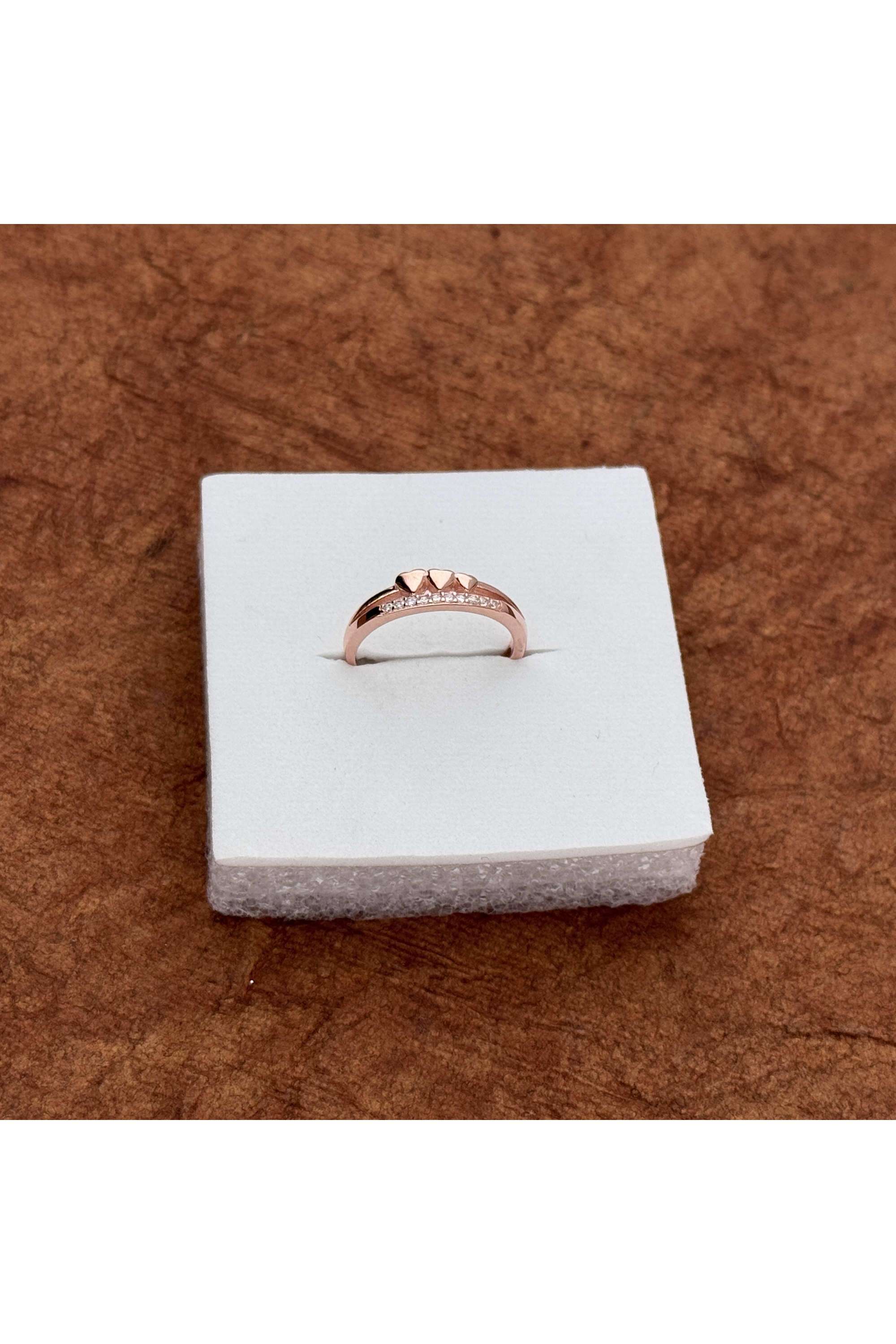 Rose-Gold-Collection-Silver-Casual-Wear-Women-Golden-Embrace-Finger-Ring