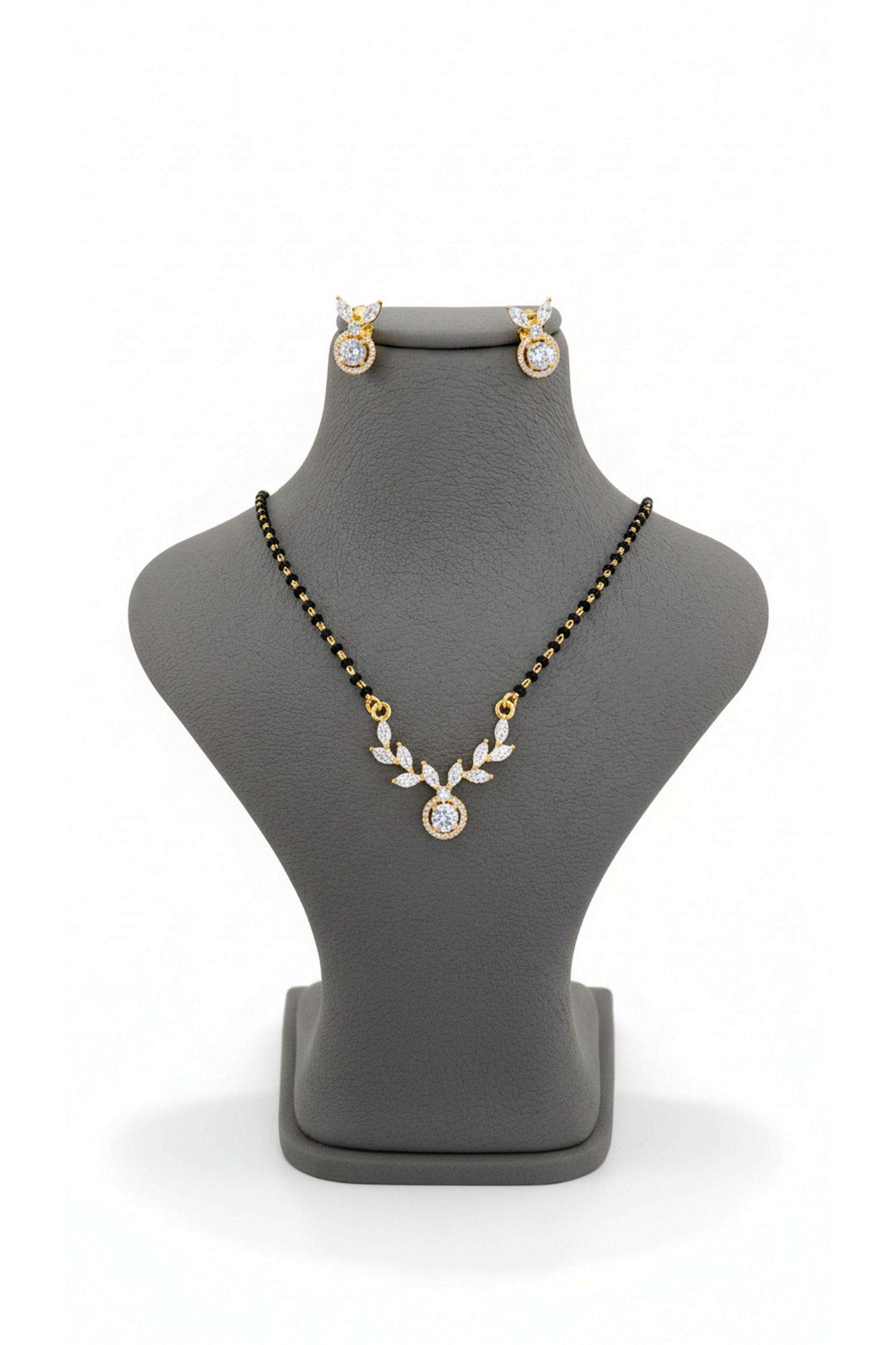 Silver-Spring-Ring-Fusion-Wear-Women-Lakshmi-Blessing-Mangalsutra