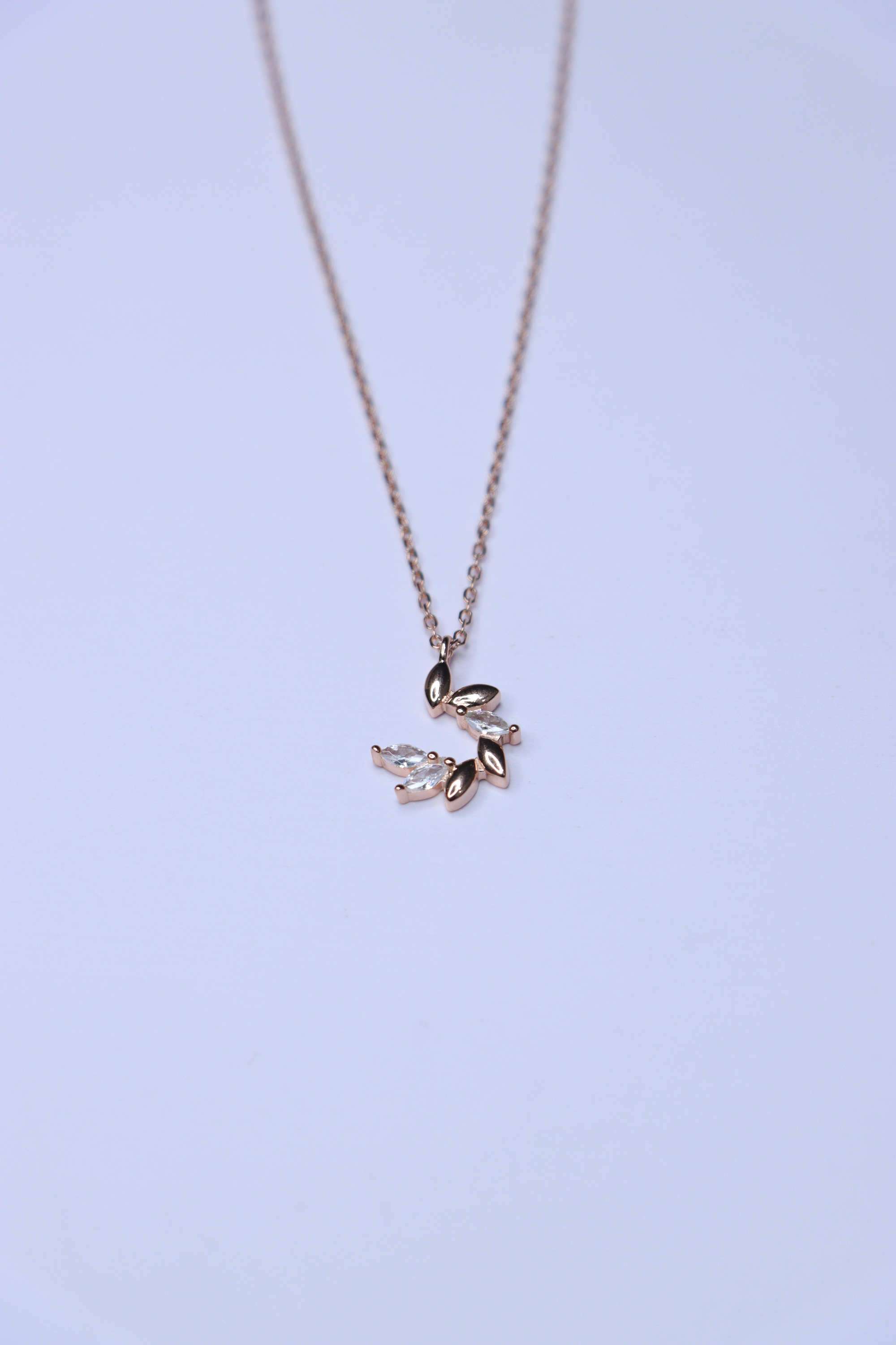 Rose-Gold-Collection-Silver-Casual-Wear-Women-Celestial-Grace-Necklace