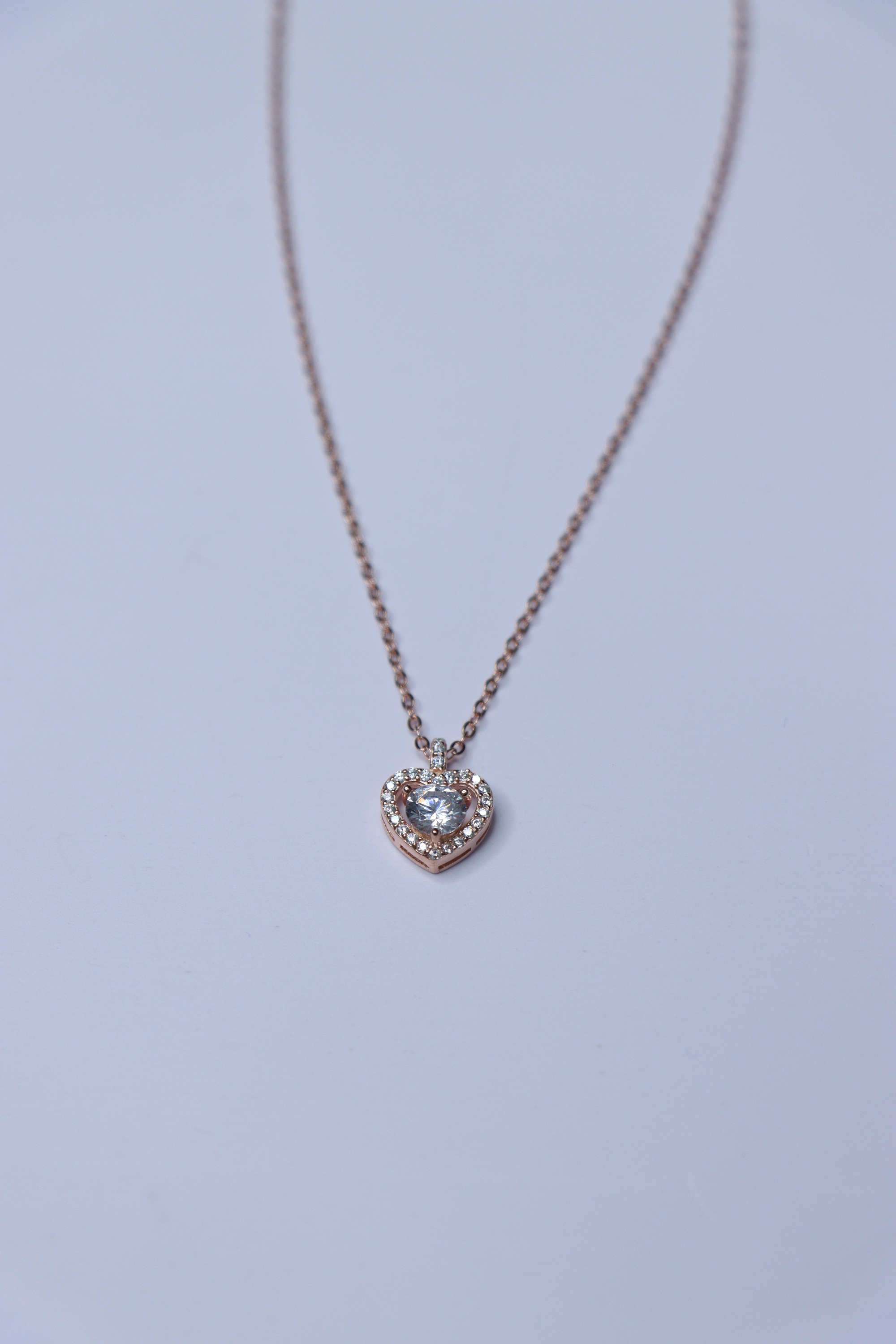 Rose-Gold-Collection-Silver-Casual-Wear-Women-Serene-Sparkle-Necklace