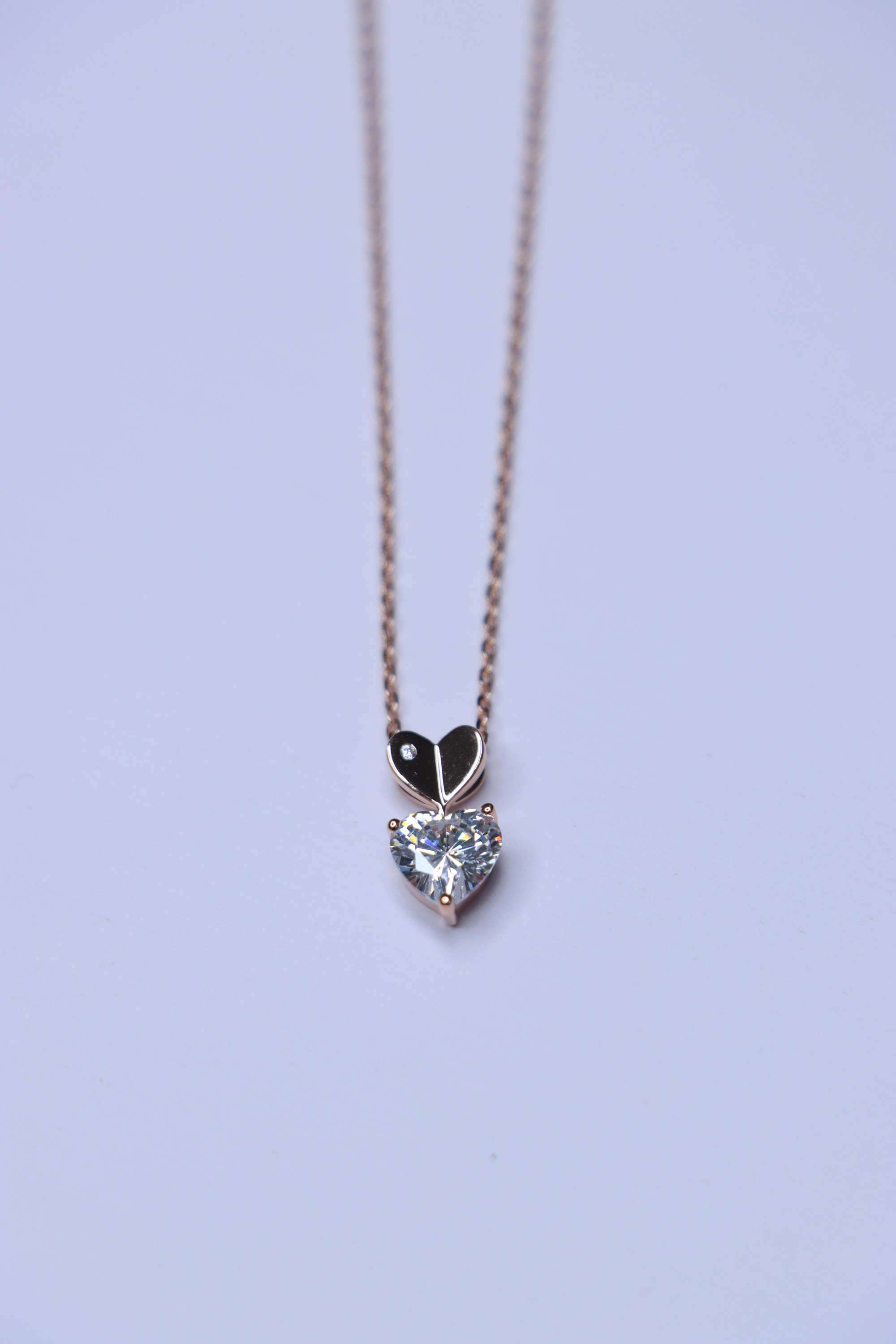 Rose-Gold-Collection-Silver-Casual-Wear-Women-Crown-Jewel-Necklace