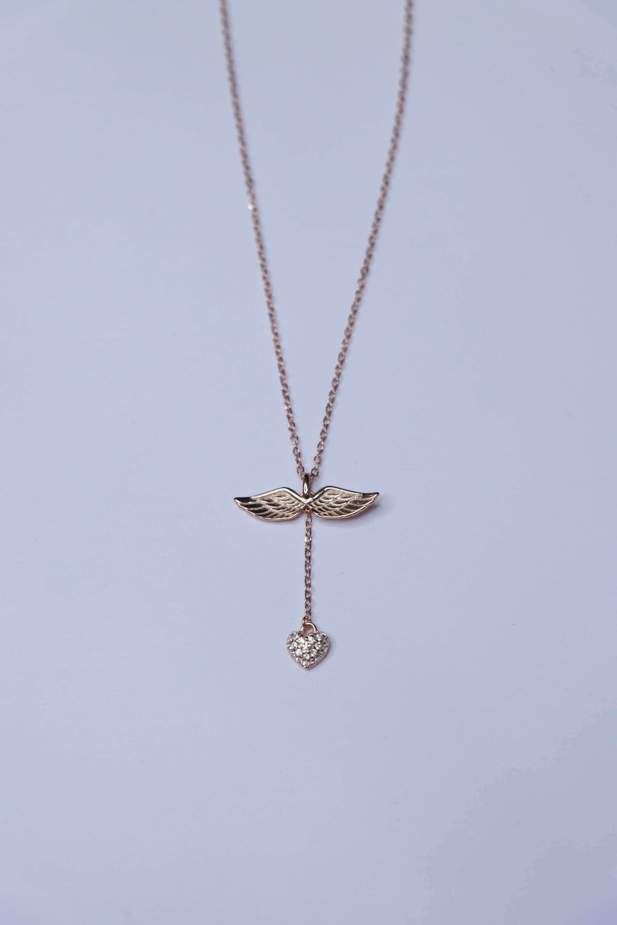 Rose-Gold-Collection-Silver-Casual-Wear-Women-Luminous-Petal-Necklace