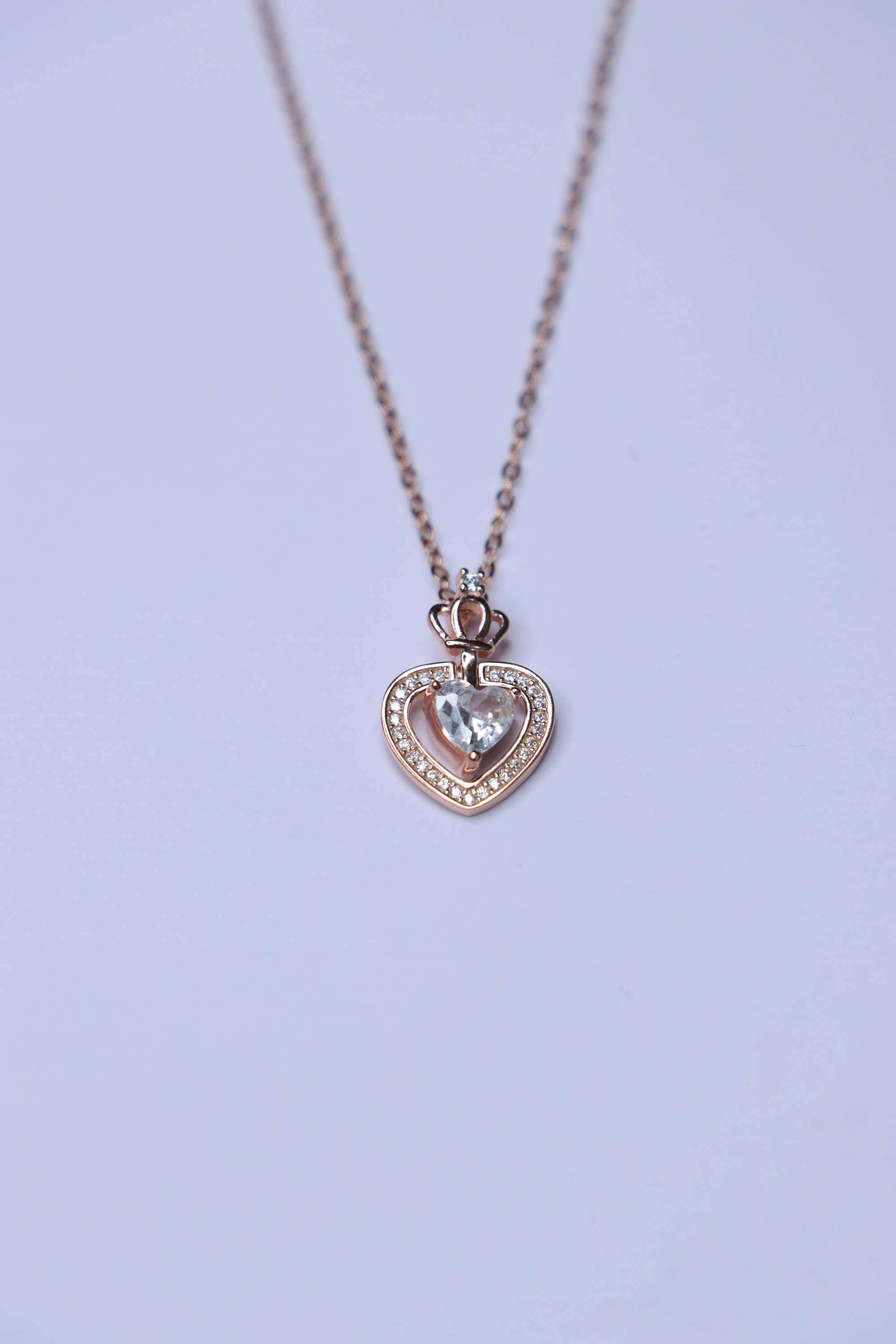 Rose-Gold-Collection-Silver-Casual-Wear-Women-Starlit-Rose-Necklace